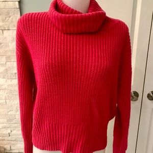 BARELY WORN!!!  Sanctuary hot pink chunky sweater.
